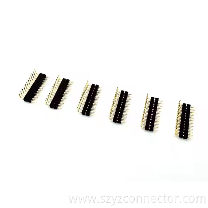 1.0mm Pitch Pin Header Right Angle Double Contact H1.01.5mm 12P-150P (3)